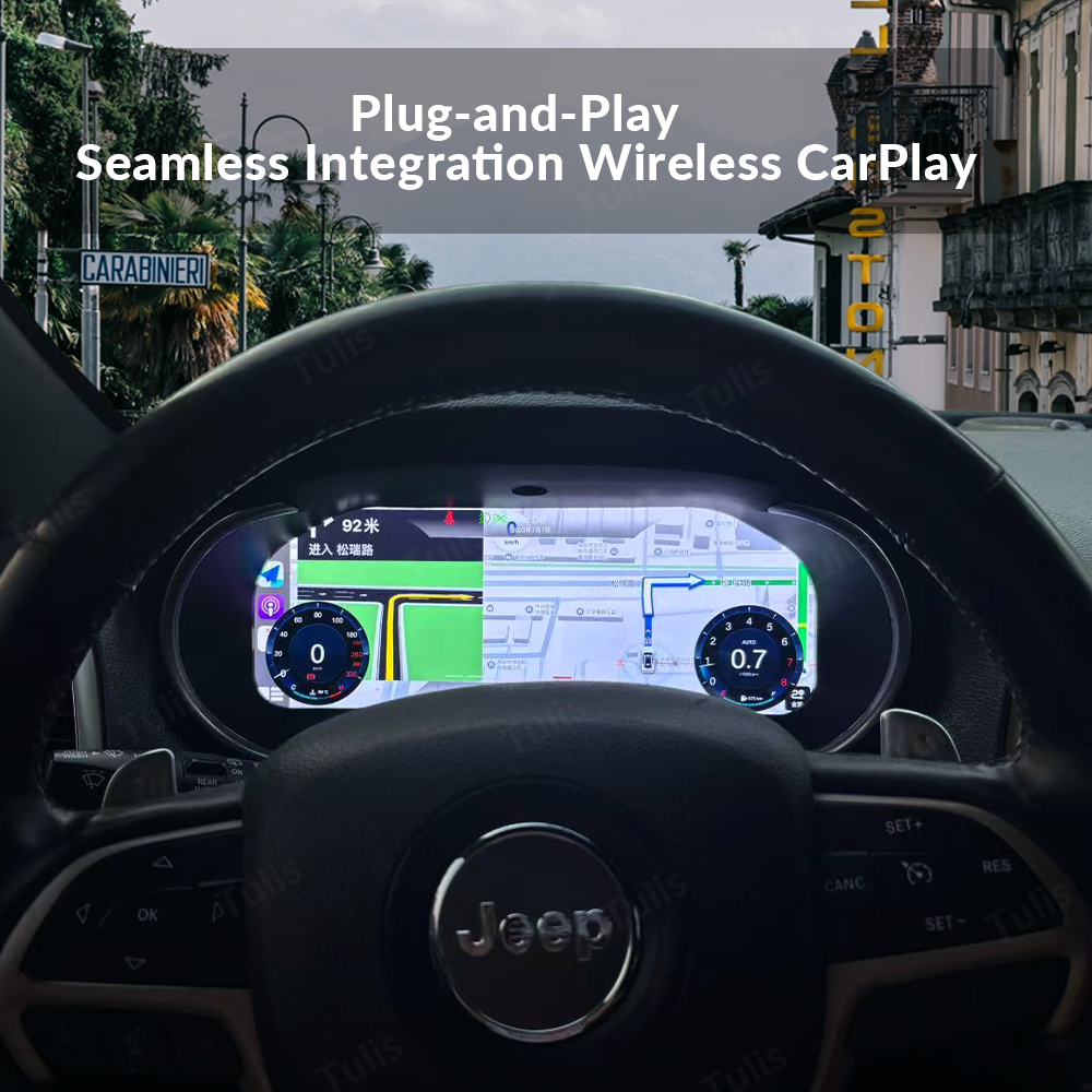 Jeep Grand Cherokee 2014-2018 Car Digital Cluster Instrument Virtual Cockpit Speedometer Dashboard Ghost Screen