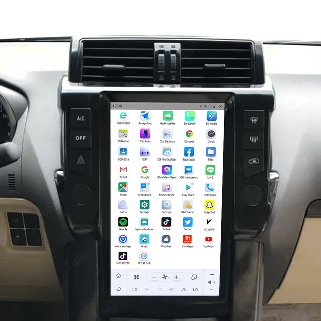 13.6“ Tesla Stlye Toyota Prado 2014-2017 Android Screen Navigation Car Radio With Carplay Android Auto