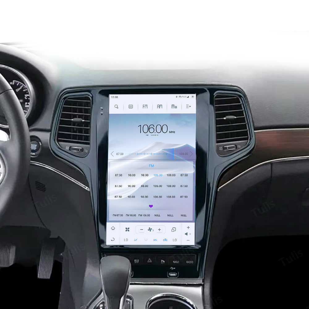 13.6“ Tesla Stlye Jeep Grand Cherokee 2014-2020 Android Screen Navigation Car Radio With Carplay Android Auto