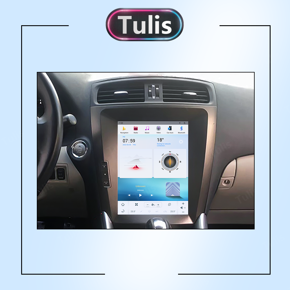 10.4" Tesla Style Lexus IS250 300 350 2006-2012 Android Screen Navigation Car Radio With Carplay Android Auto