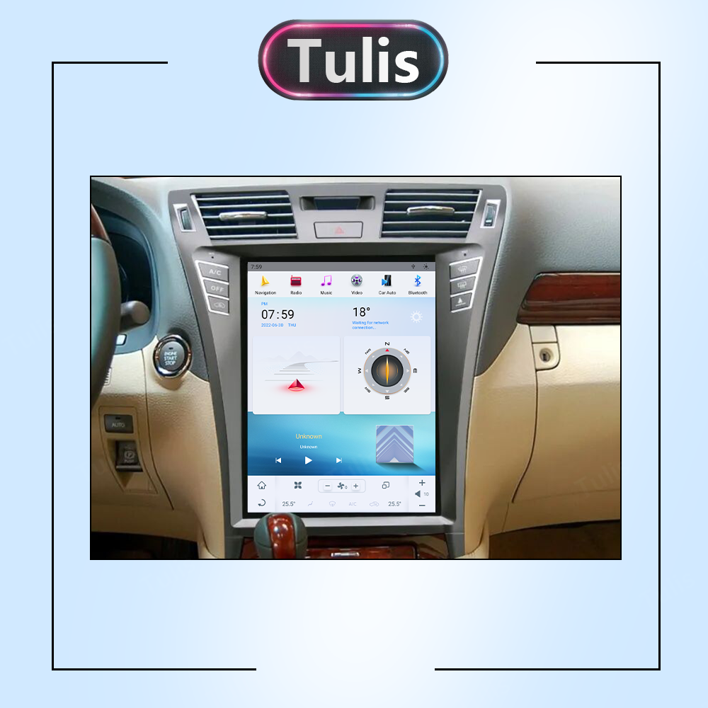 12.1" Tesla Style Lexus LS460 2006-2012 Android Screen Navigation Car Radio With Carplay Android Auto