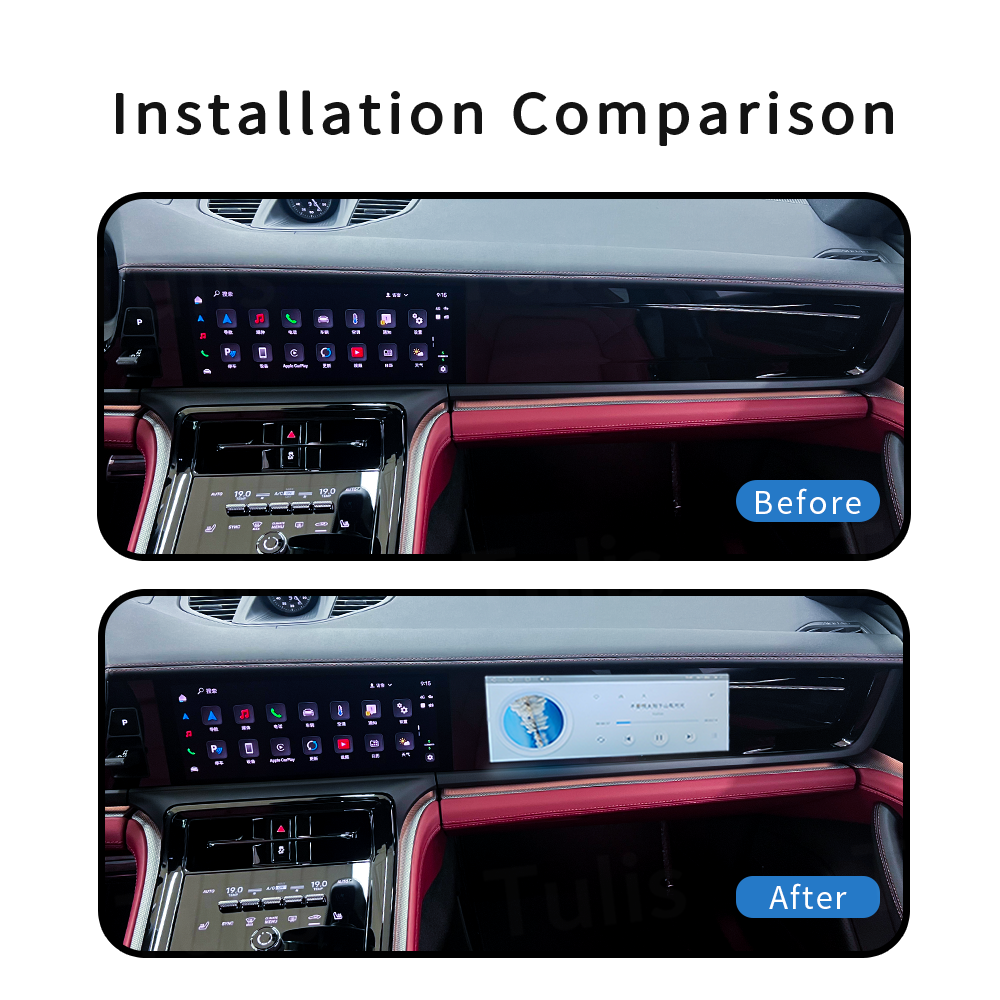 12.3 Porsche Panamera 2018-2023 Multimedia Co-pilot Passengers Entertainment Display Screen With Carplay