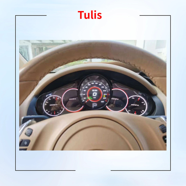 Tulis Digital Cluster Speedometer Cockpit For Porsche Cayenne 2011-2016 LCD Dadboard Instrument Cluster Old To New Plus And Play