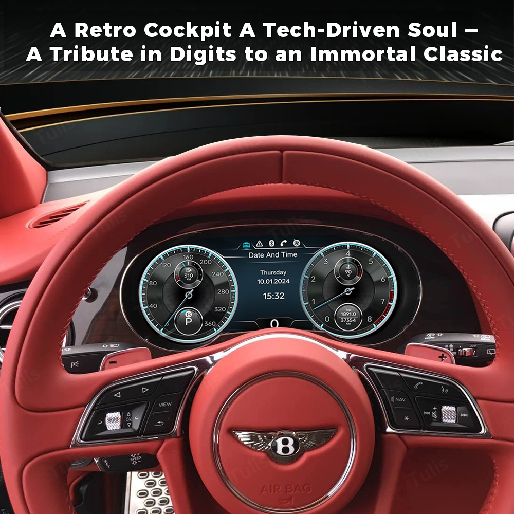 Bentley Bentayga 2016-2019 Car Digital Cluster Instrument Virtual Cockpit Speedometer Dashboard Ghost Screen