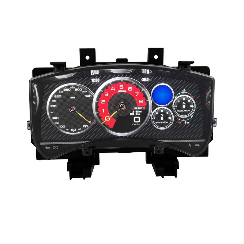 Nissan GTR 2009-2017 Car Digital Cluster Instrument Virtual Cockpit Speedometer Dashboard Ghost Screen