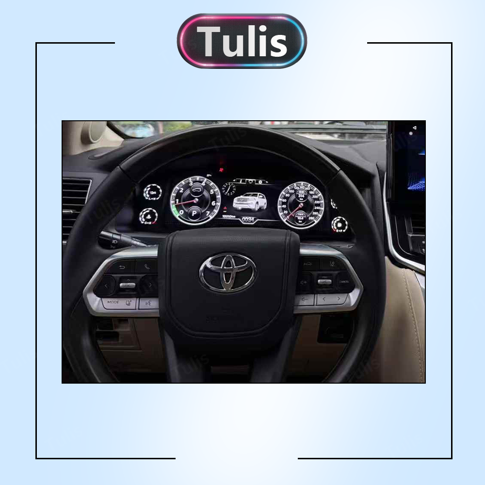 Toyota Land Cruiser 2008-2021 Car Digital Cluster Instrument Virtual Cockpit Speedometer Dashboard Ghost Screen