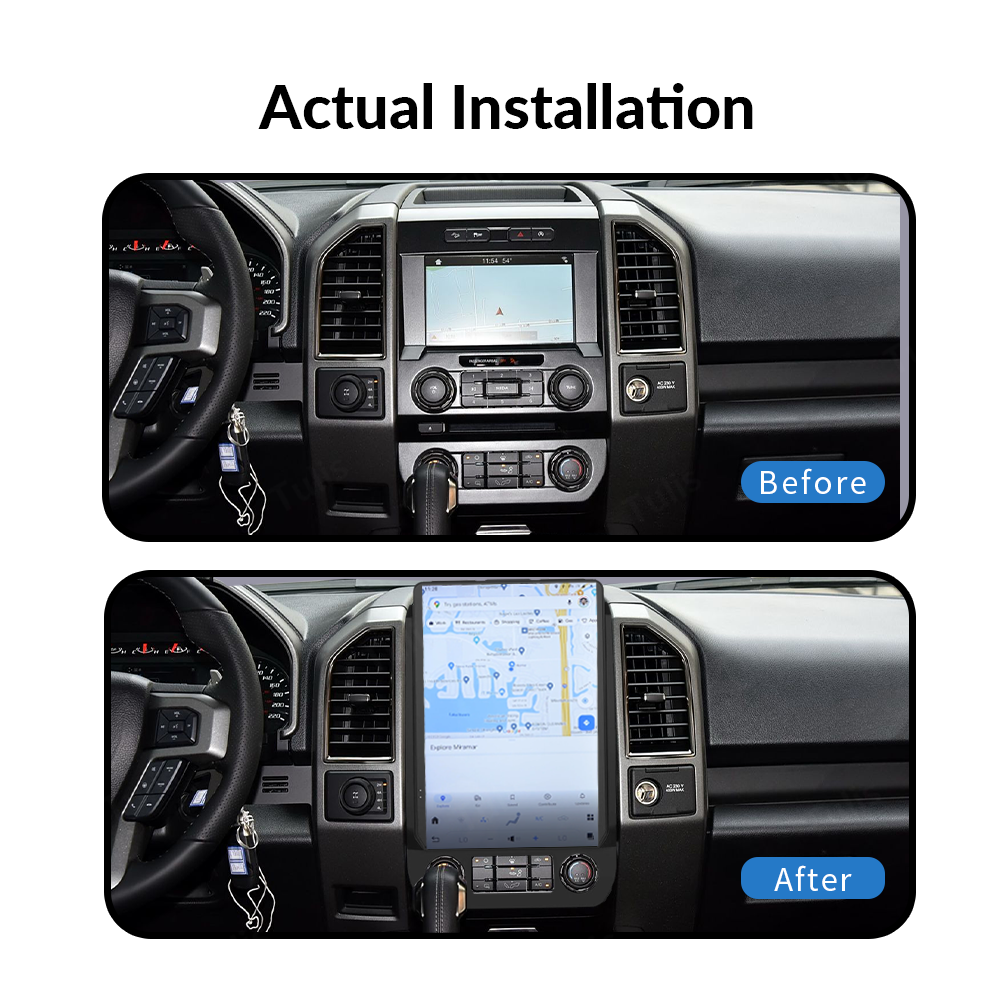 Ford F150 2015-2021 Android Screen Navigation Car Radio With Carplay Android Auto