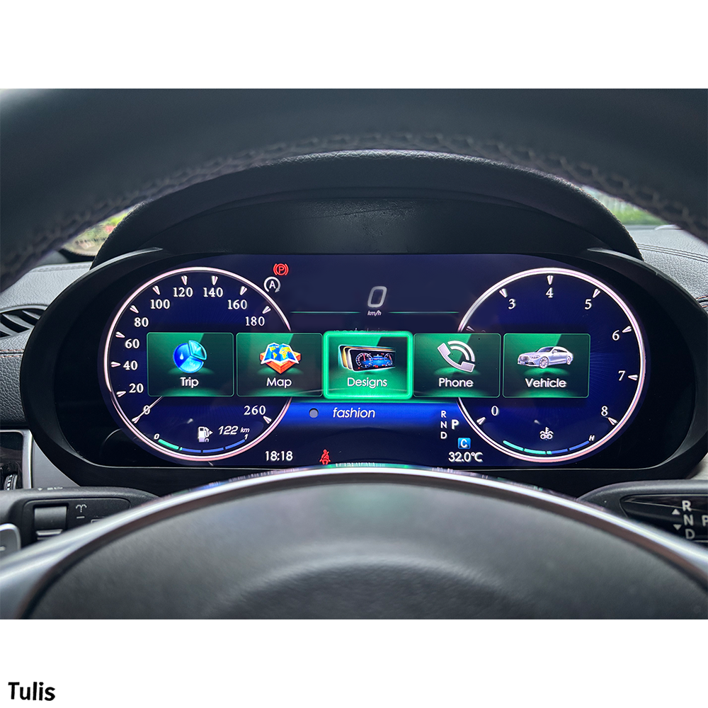 Mercedes Benz GLE 2012-2015 Car Digital Cluster Instrument Virtual Cockpit Speedometer Dashboard Ghost Screen