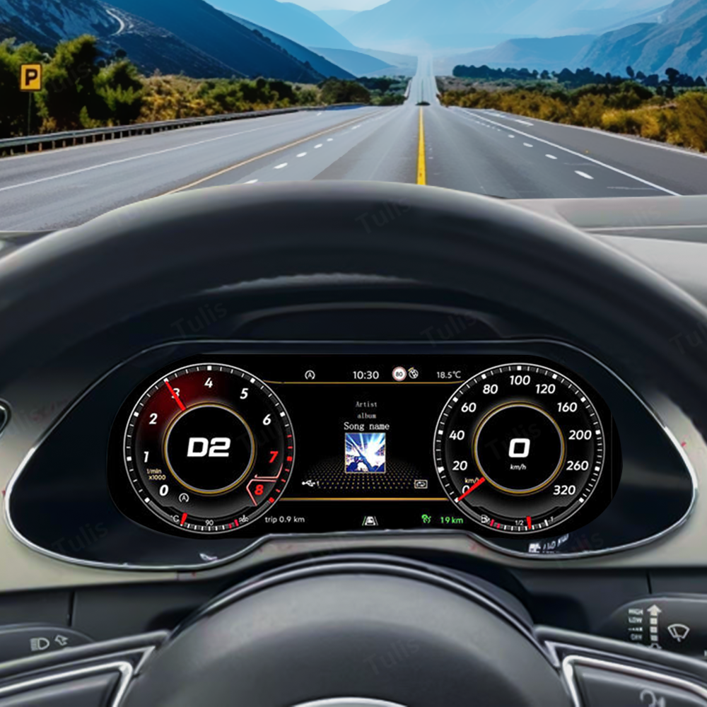 Audi A4 S4 RS4 2008-2012 2013-2015 Car Digital Cluster Instrument Virtual Cockpit Speedometer Dashboard Ghost Screen