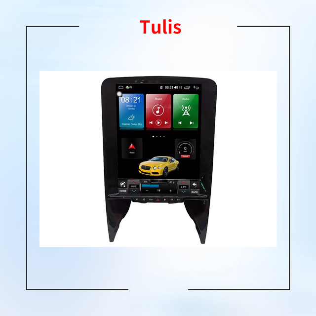 Tulis 12.1 Inch IPS Screen With Voice Control Carplay Android Auto Blue-tooth Steering Wheel Control For Lamborghini Car Monitor