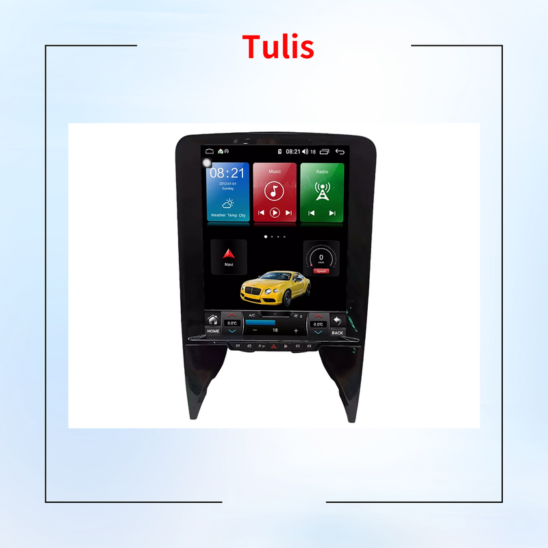 Tulis 12.1 Inch IPS Screen With Voice Control Carplay Android Auto Blue-tooth Steering Wheel Control For Lamborghini Car Monitor