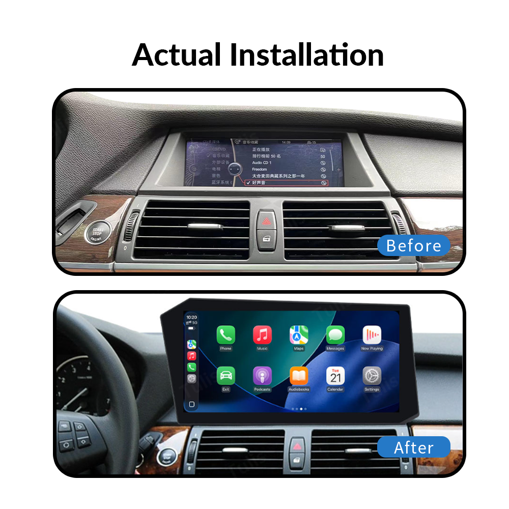 BMW X5 X6 2007-2013 12.9“ X Style Android Screen Navigation Car Radio With Carplay Android Auto