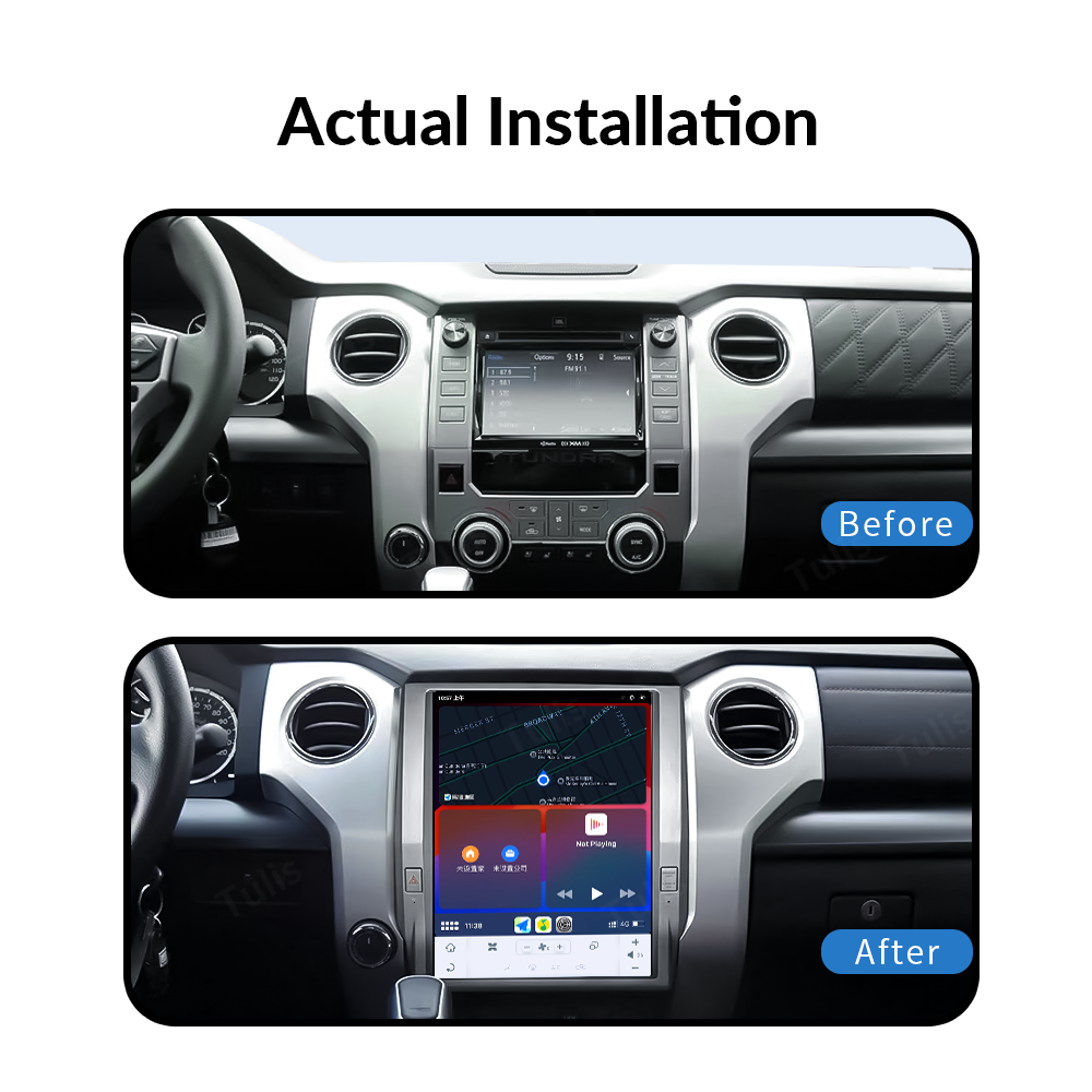 12.1“ Tesla Style Toyota Tundra 2012 -2018 Android Screen Navigation Car Radio With Carplay Android Auto