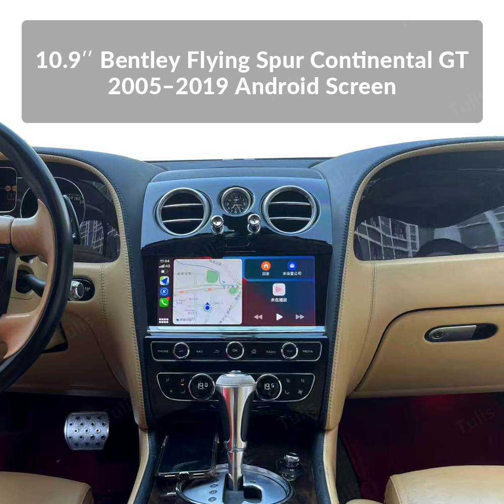 10.9" Bentley Flying Spur Continental GT 2005–2019 Android Screen Navigation Car Radio With Carplay Android Auto