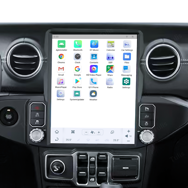 13“ Tesla Stlye Jeep Wrangler 2018-2021 Android Screen Navigation Car Radio With Carplay Android Auto