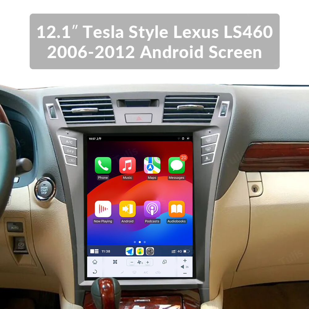 12.1" Tesla Style Lexus LS460 2006-2012 Android Screen Navigation Car Radio With Carplay Android Auto
