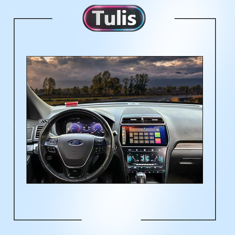  Tulis Ford Explorer 2011 2019 Android Screen AC Panel Digital Cluster