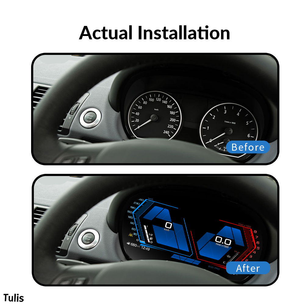 BMW 1 Series E87 2006-2011 Car Digital Cluster Instrument Virtual Cockpit Speedometer Dashboard Ghost Screen