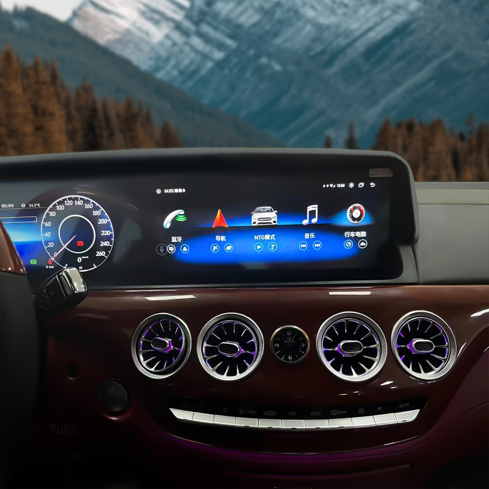 Mercedes Benz S Class W222 2013-2017 Dual 12.3 Inch Android Screen Navigation Car Stereo With Carplay Android Auto