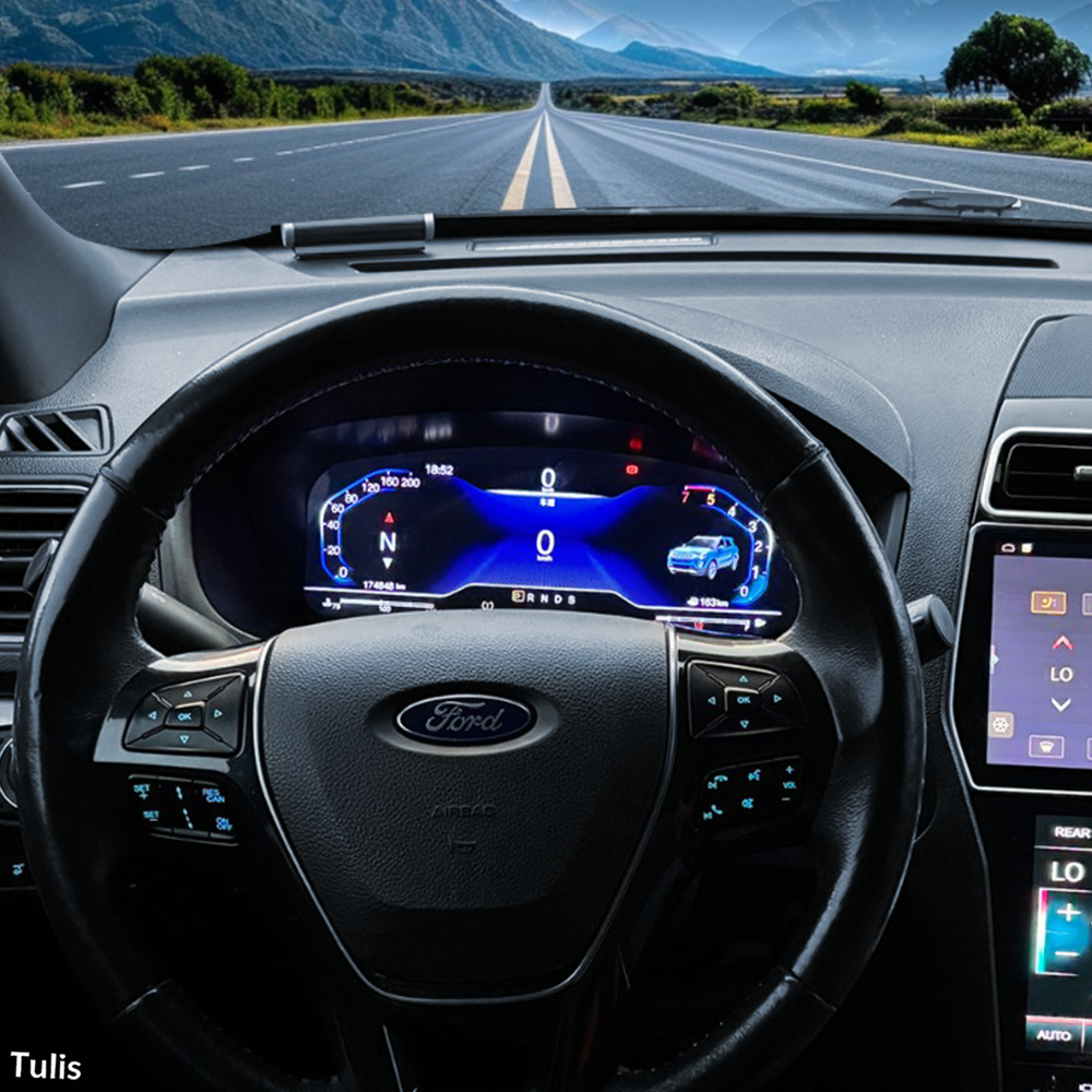 Ford Explorer 2017-2018 Car Digital Cluster Instrument Virtual Cockpit Speedometer Dashboard Ghost Screen