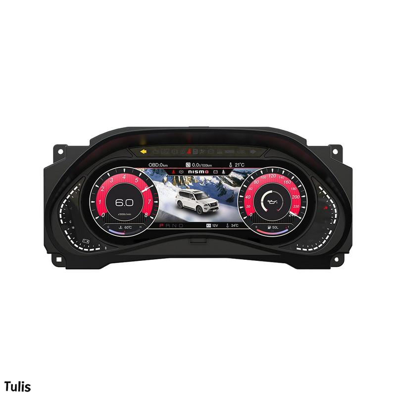 Nissan Patrol 2010-2021 Car Digital Cluster Instrument Virtual Cockpit Speedometer Dashboard Ghost Screen