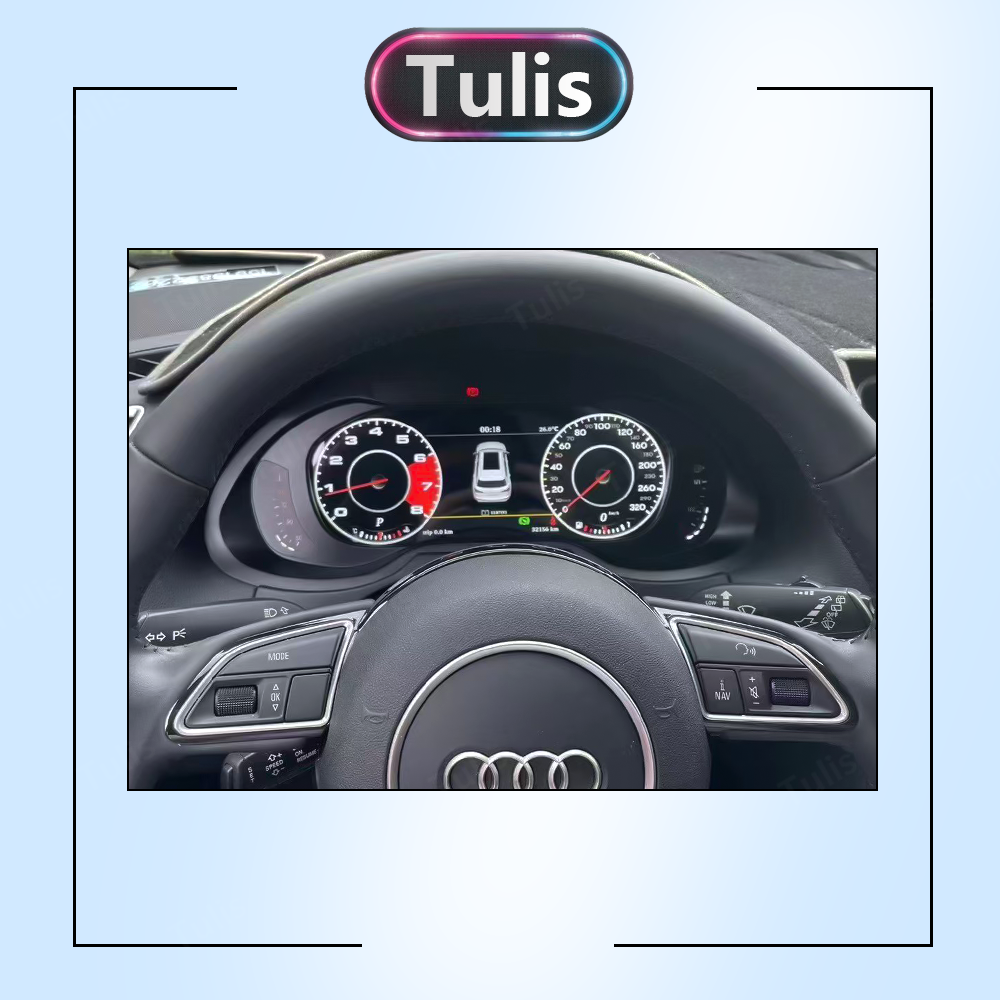 Audi A4 A4L 2013-2016 Car Digital Cluster Instrument Virtual Cockpit Speedometer Dashboard Ghost Screen