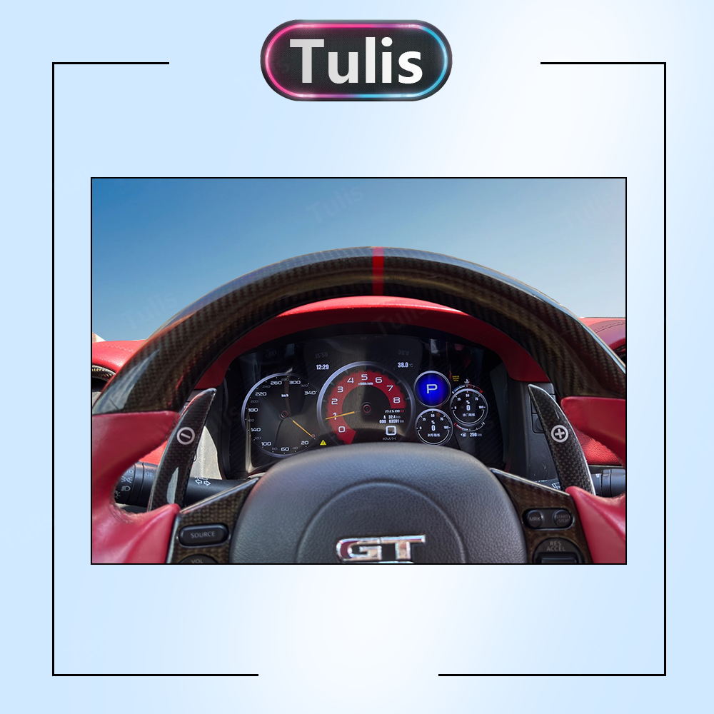 Nissan GTR 2009-2017 Car Digital Cluster Instrument Virtual Cockpit Speedometer Dashboard Ghost Screen