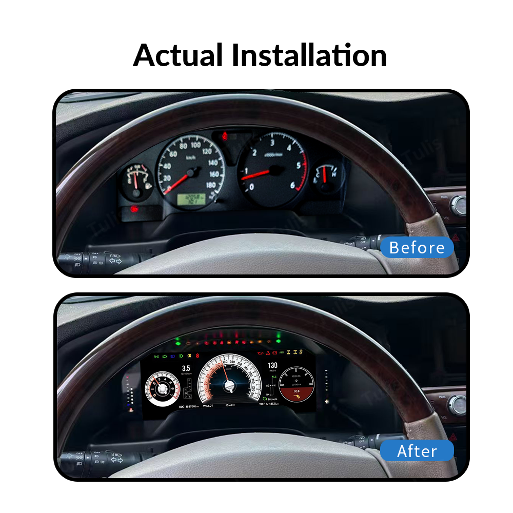 Nissan Patrol Y61 2006-2022 Car Digital Cluster Instrument Virtual Cockpit Speedometer Dashboard Ghost Screen