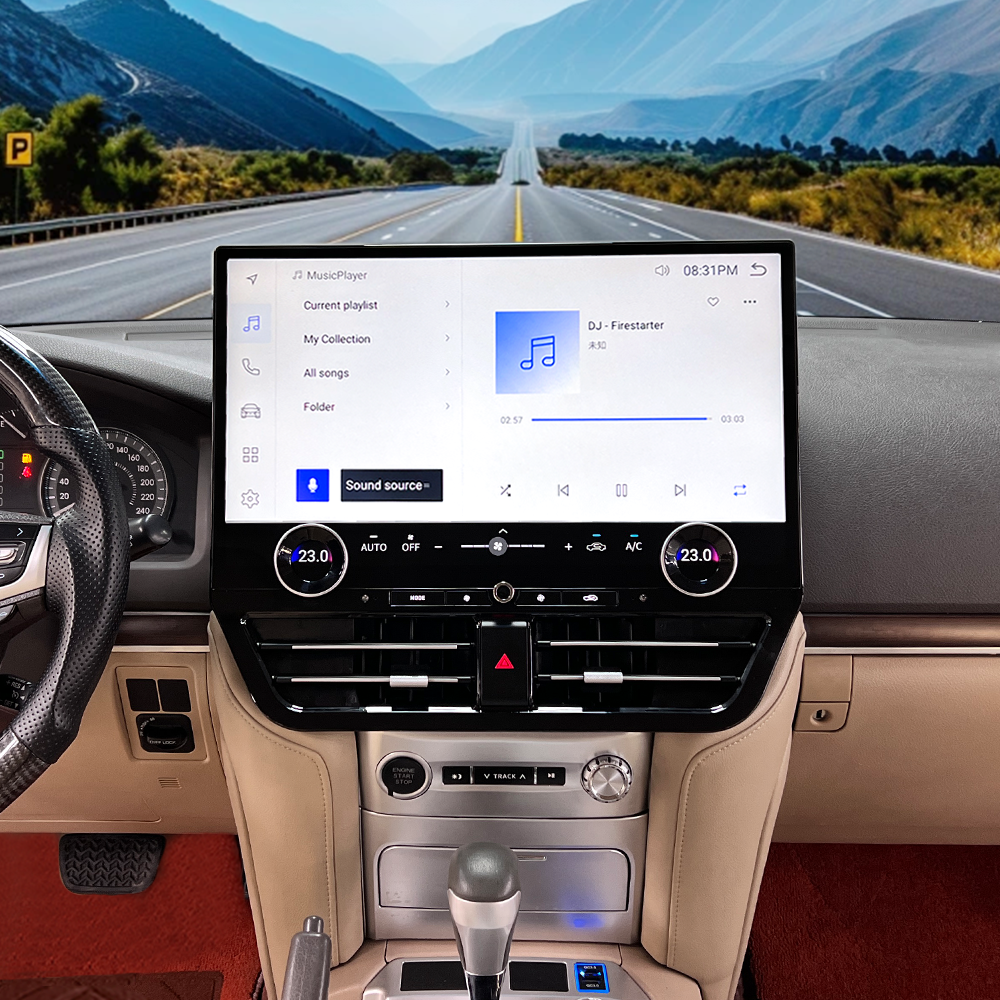 19.8” Toyota Land Cruiser 2016-2021 Android Screen Navigation Car Radio With Carplay Android Auto