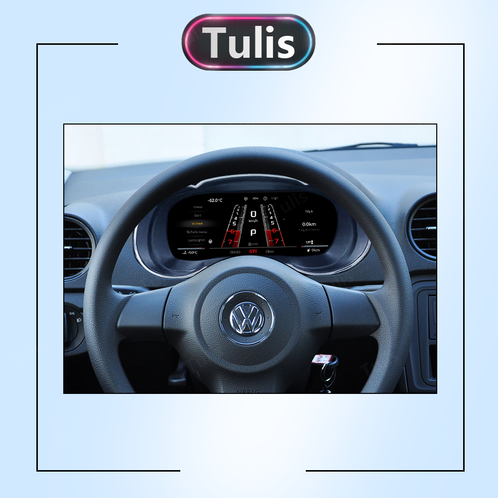 VW Jetta 2015-2022 Car Digital Cluster Instrument Virtual Cockpit Speedometer Dashboard Ghost Screen