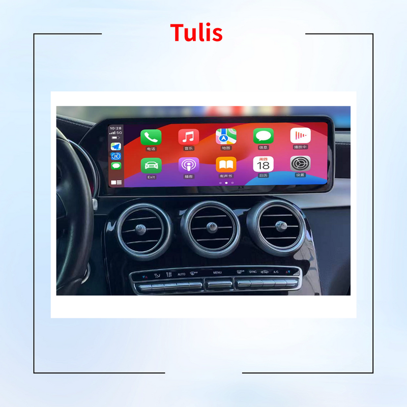 Tulis 14.9 Inch Android Touch Screen Car DVD Player Autoradio Head Unit Car Radio For Benz C Class GLC NTG 5.0 2015 To 2018