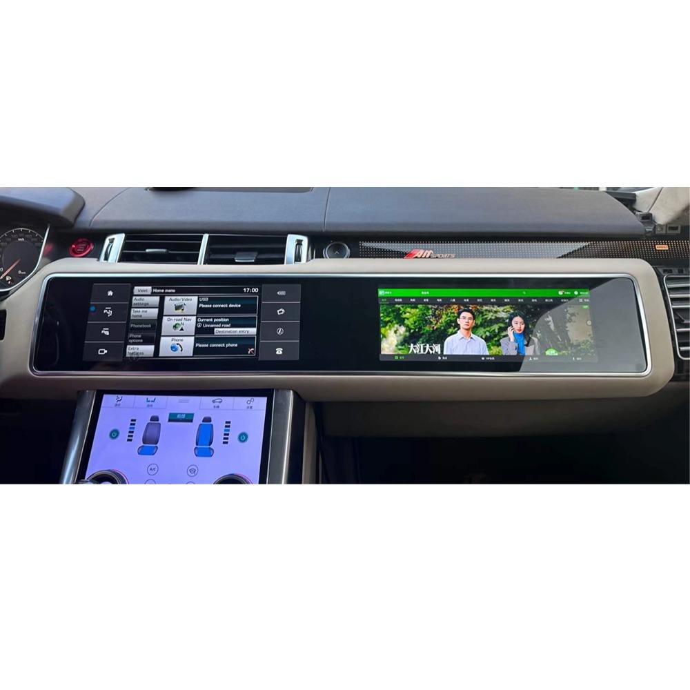 Tulis 12.3 Inch Dual Android Radio Headunit Navigation For Range Rover Sport L494 Vogue L405 2013-2017 With Co-pilot Screen