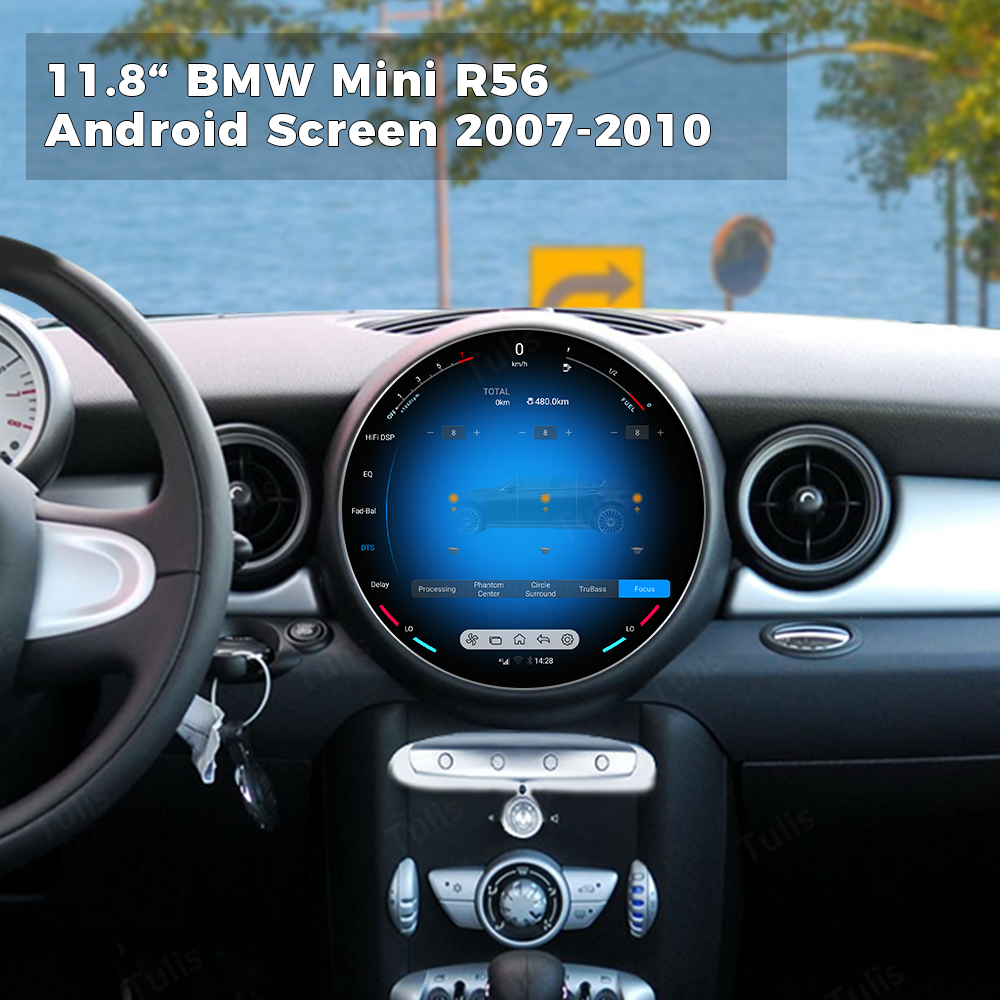 11.8“ BMW Mini R56 2007-2010 Android Screen Navigation Car Radio With Carplay Android Auto
