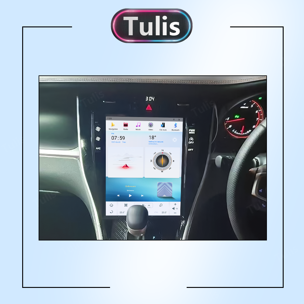 12.1“ Tesla Style Toyota Harrier 2014 -2017 Android Screen Navigation Car Radio With Carplay Android Auto