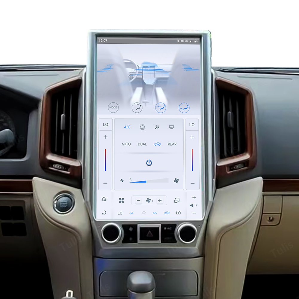 16“ Tesla Stlye Toyota Land Cruiser LC200 2016-2020 Android Screen Navigation Car Radio With Carplay Android Auto