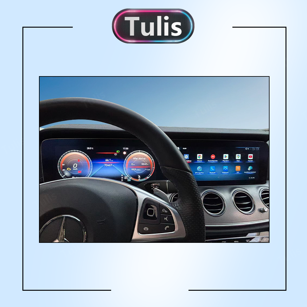 Mercedes Benz W213 2016-2019 Dual 12.3 Inch Android Screen Navigation Car Stereo With Carplay Android Auto