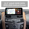 12.3'' Infiniti QX80 QX56 2010-2020 Android Screen Navigation Car Radio With Carplay Android Auto