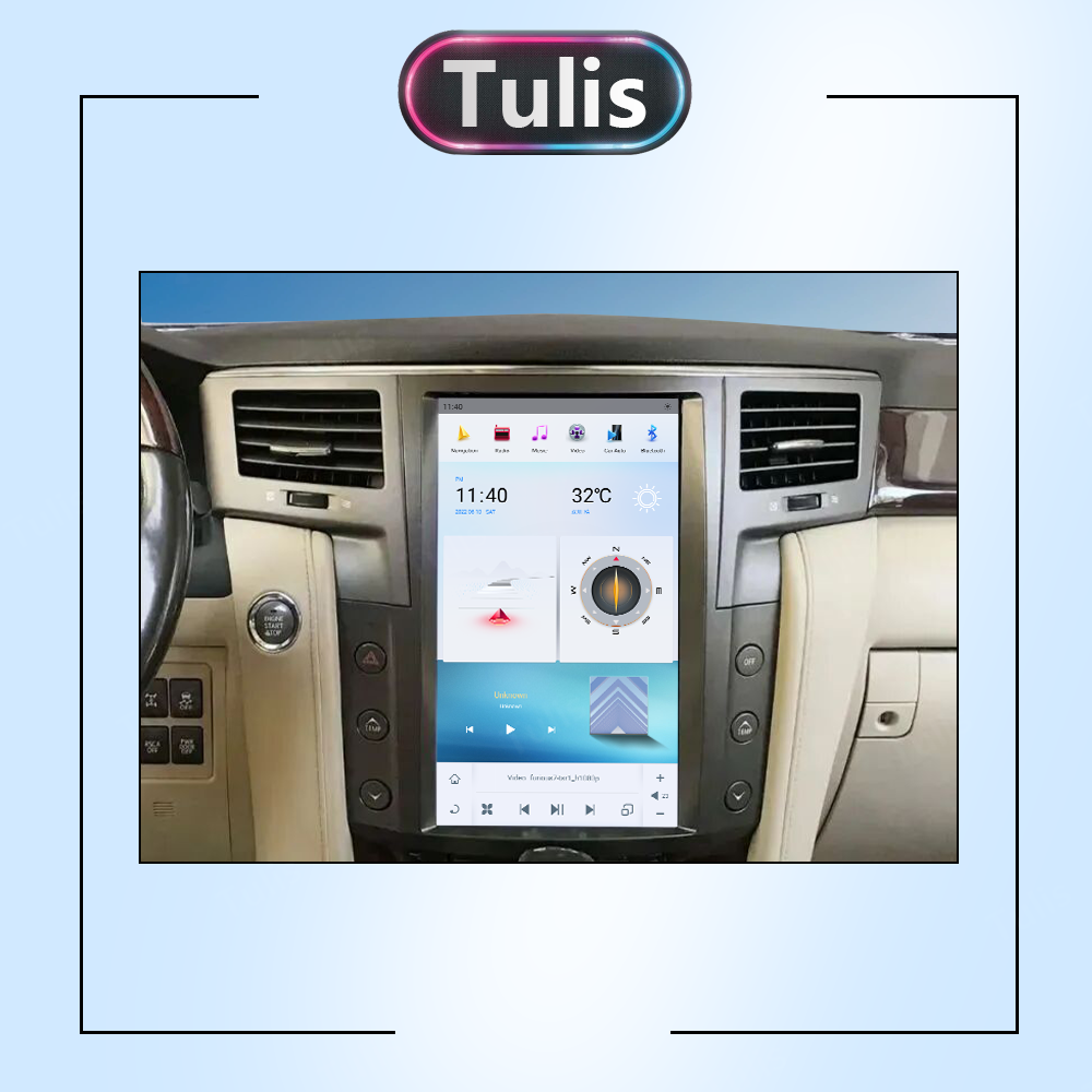 13.6" Tesla Stlye Lexus LX570 2007-2015 Android Screen Navigation Car Radio With Carplay Android Auto