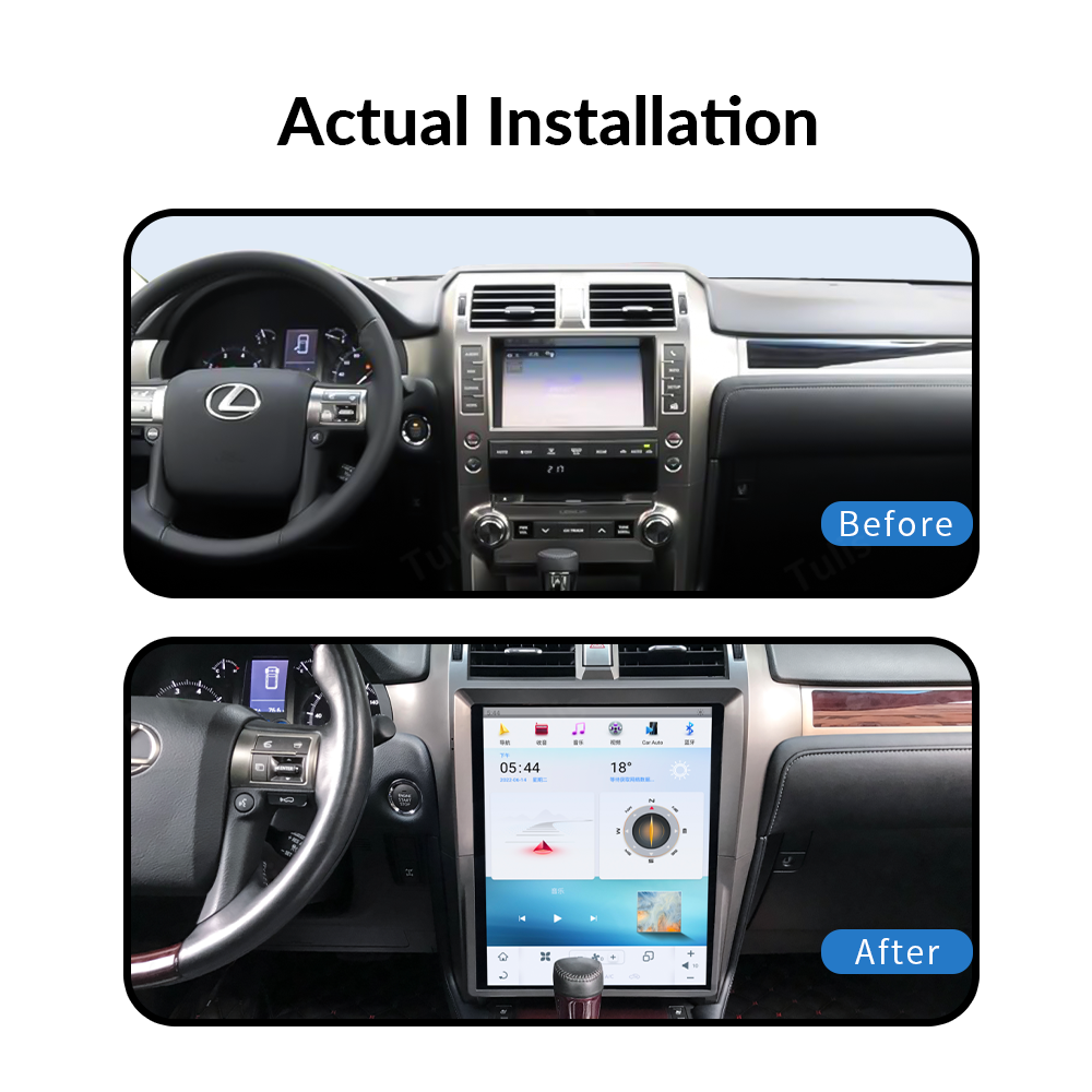 15" Tesla Stlye Lexus GX400 GX460 2010-2019 Android Screen Navigation Car Radio With Carplay Android Auto