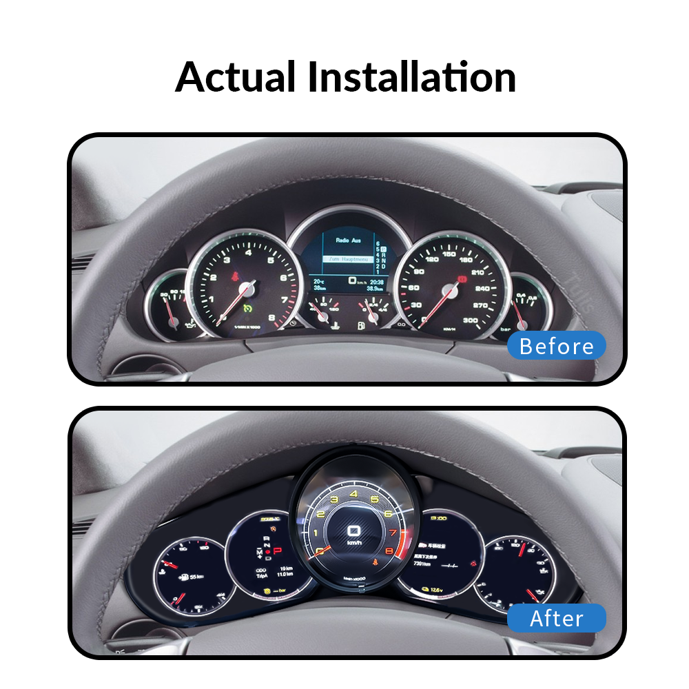 Porsche Cayenne 2011-2016 Porsche Cayenne 2011-2016 Car Digital Cluster Instrument Virtual Cockpit Speedometer Dashboard Ghost Screen