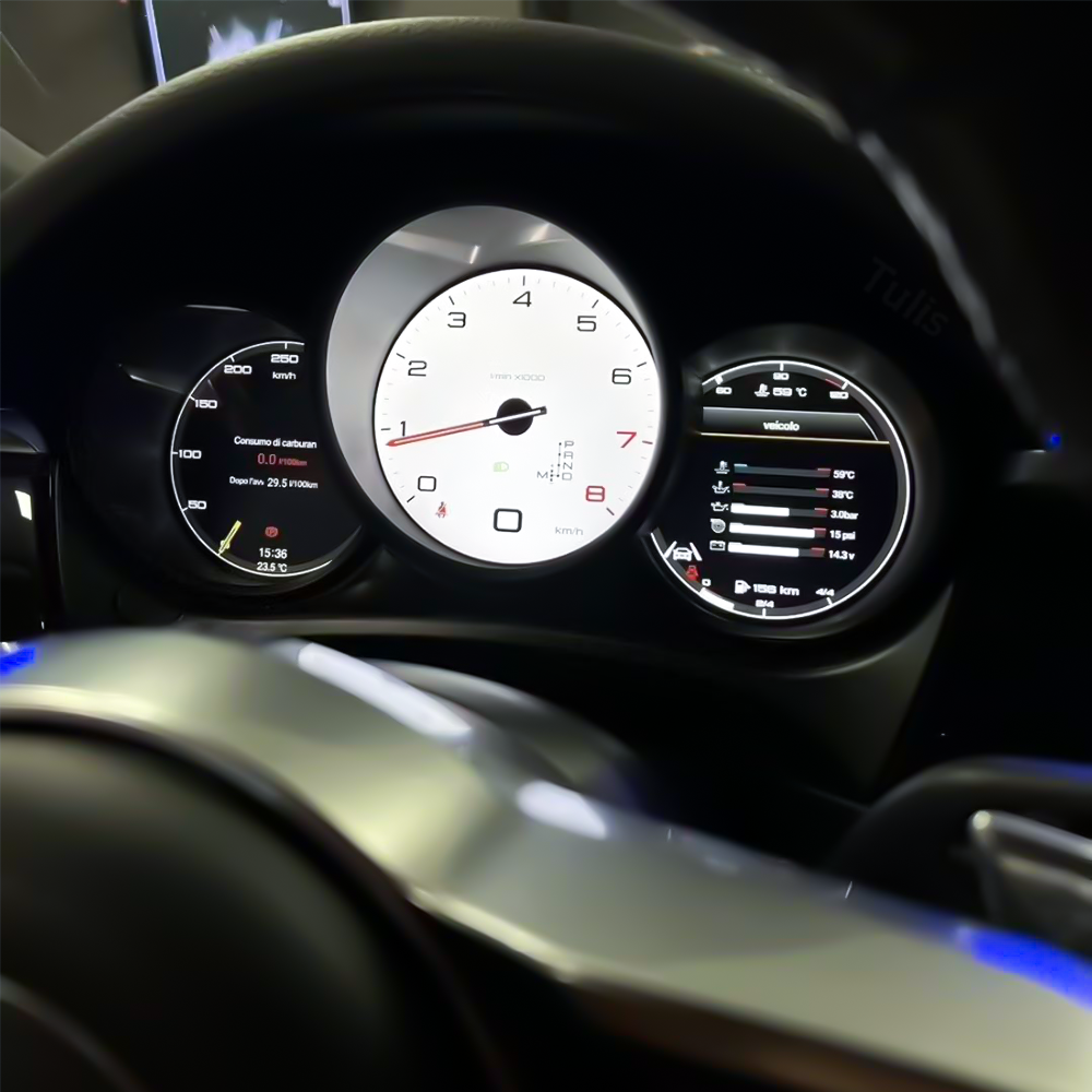  Porsche Macan 2014-2023 Car Digital Cluster Instrument Virtual Cockpit Speedometer Dashboard Ghost Screen