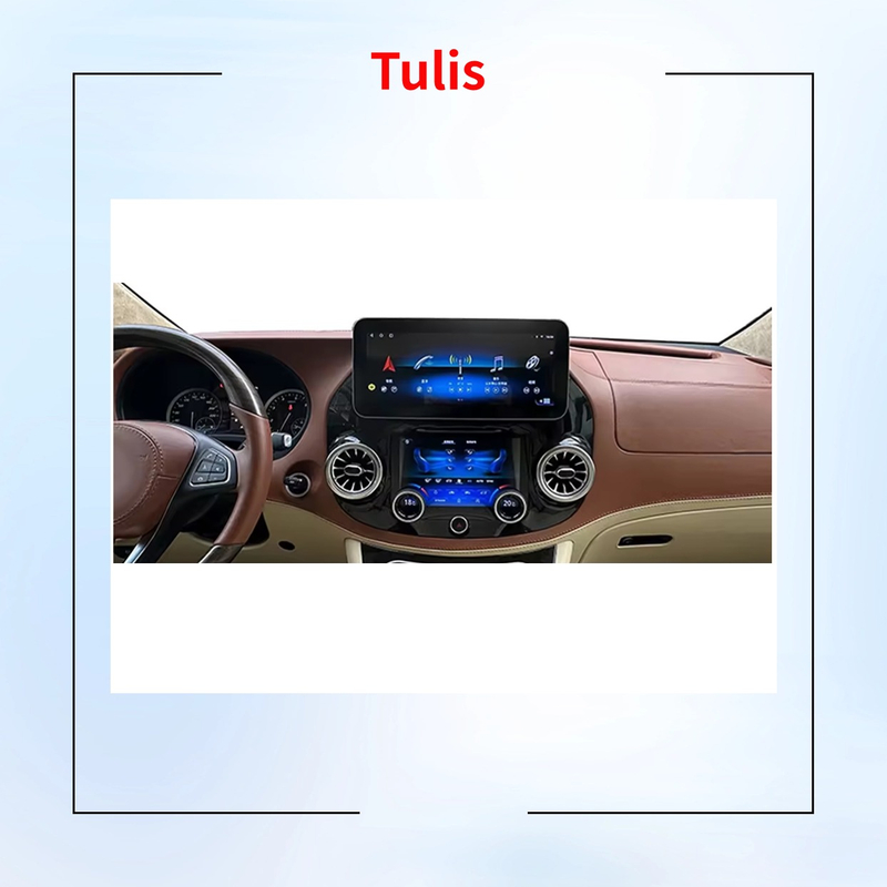 Tulis Android 13 Car Radio With Touch AC Panel For Mercedes Benz Vito 2016-2023 Car Multimedia Player Automotivo Multimedia