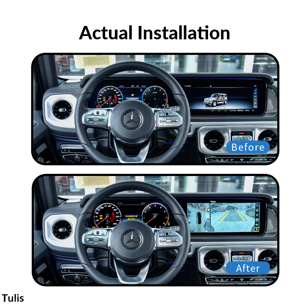 Mercedes Benz G Class 2018-2025 Dual 12.3 Inch Android Screen Navigation Car Stereo With Carplay Android Auto