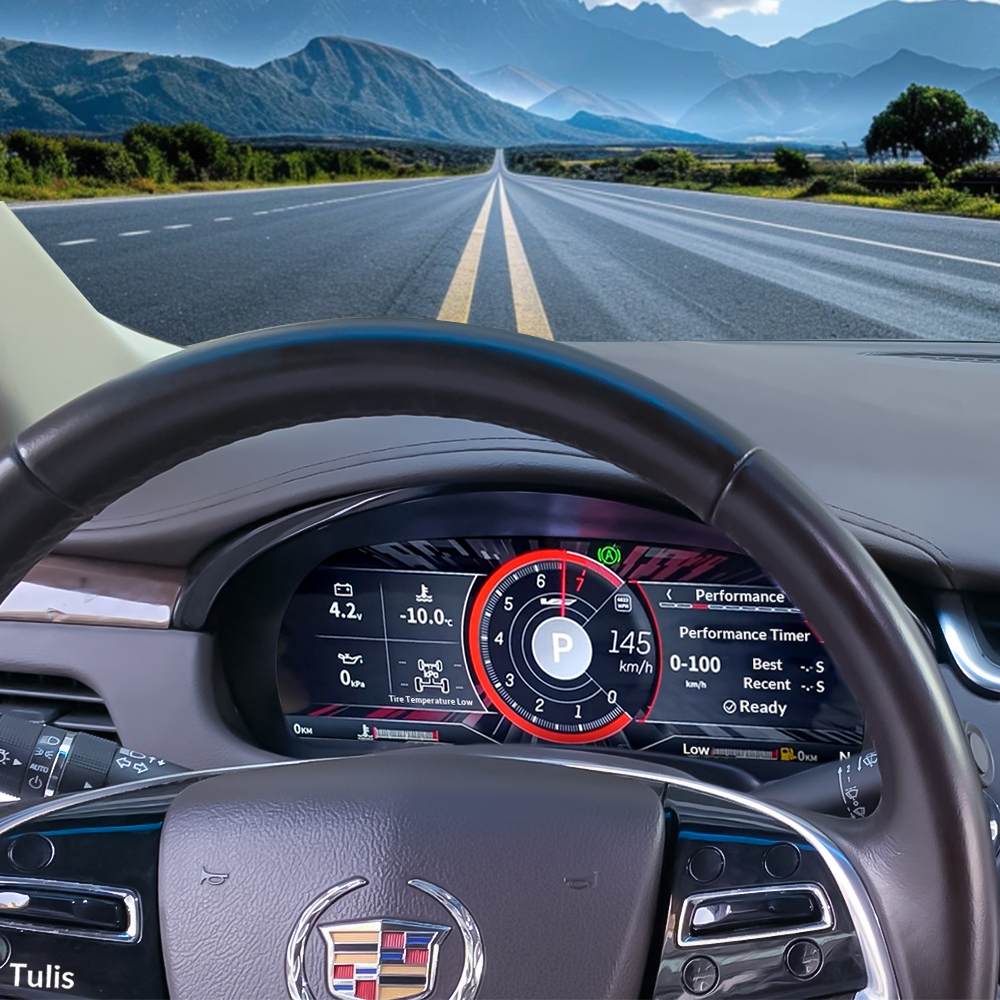 Cadillac SRX 2013-2015 Car Digital Cluster Instrument Virtual Cockpit Speedometer Dashboard Ghost Screen