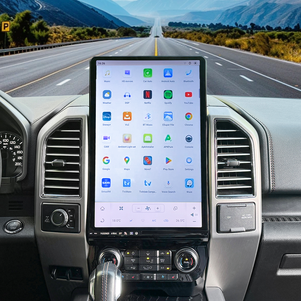 16.8'' Ford F150 2015-2020 Android Screen Navigation Car Radio With Carplay Android Auto