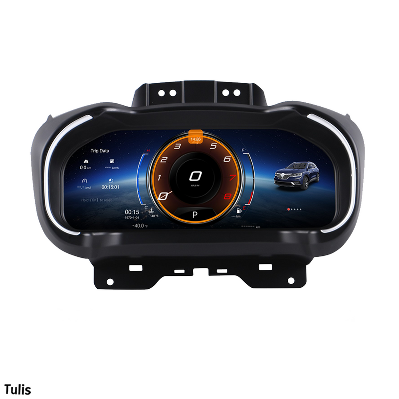 Renault Koleos Megane 2016-2023 Car Digital Cluster Instrument Virtual Cockpit Speedometer Dashboard Ghost Screen