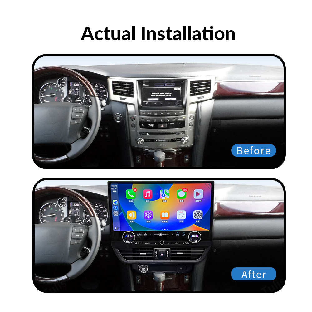 19.8“ Lexus LX570 2008-2015 Android Screen Navigation Car Radio With Carplay Android Auto