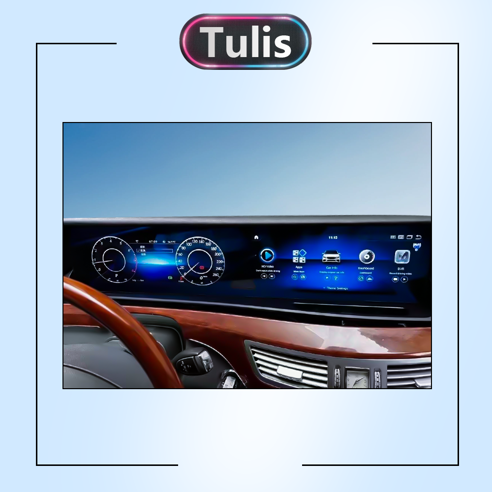 Mercedes Benz S Class 2005-2013 Dual 12.3 Inch Android Screen Navigation Car Stereo With Carplay Android Auto