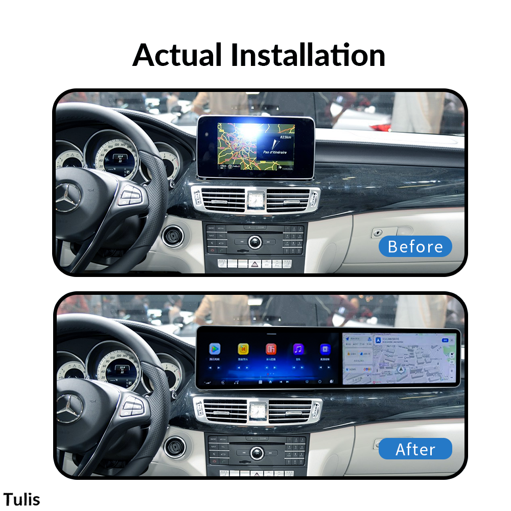  Mercedes Benz CLS W218 2012-2017 Dual 12.3 Inch Android Screen Navigation Car Stereo With Carplay Android Auto