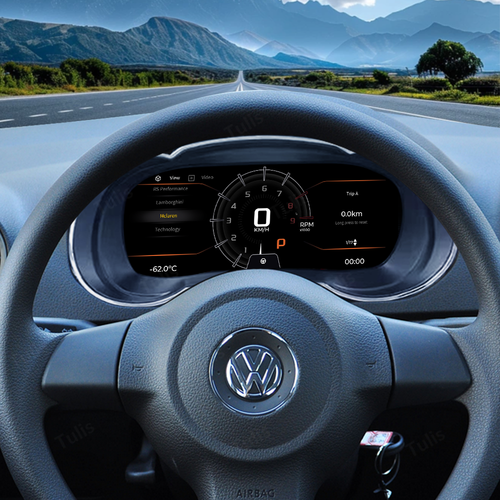 VW Jetta 2015-2022 Car Digital Cluster Instrument Virtual Cockpit Speedometer Dashboard Ghost Screen